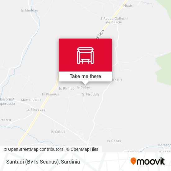 Santadi (Bv Is Scanus) map
