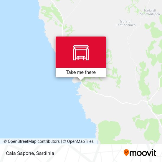 Cala Sapone map