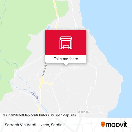 Sarroch Via Verdi - Iveco map