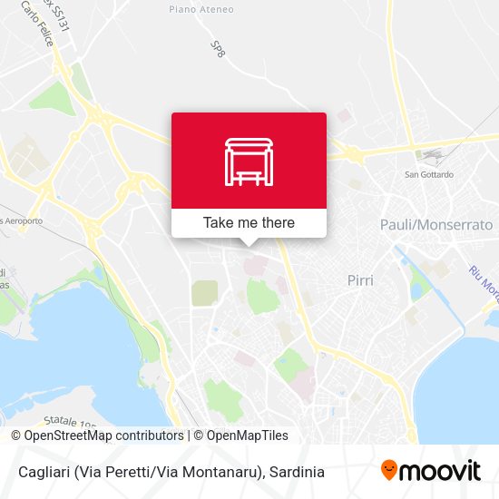 Cagliari (Via Peretti / Via Montanaru) map