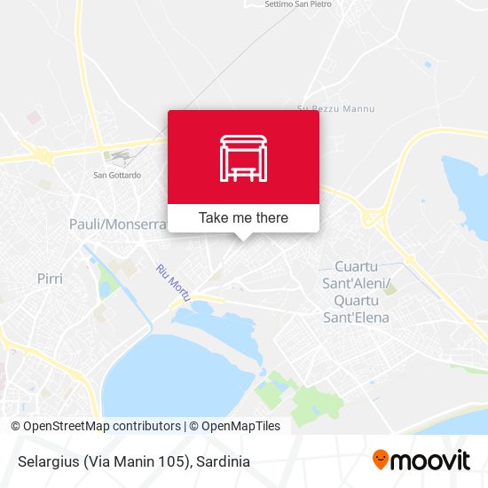 Selargius (Via Manin 105) map
