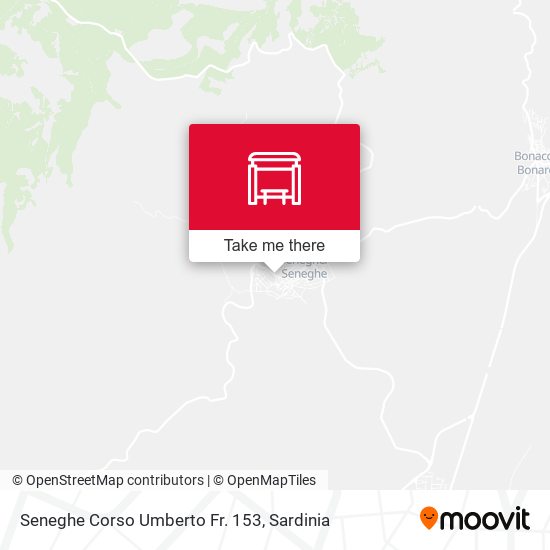 Seneghe Corso Umberto Fr. 153 map