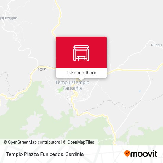 Tempio Piazza Funicedda map