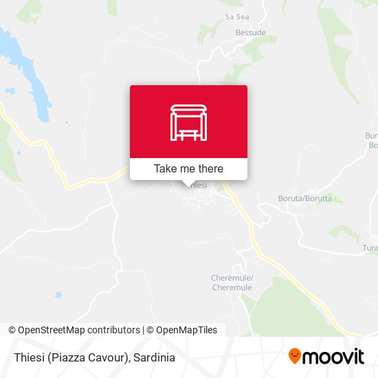 Thiesi (Piazza Cavour) map