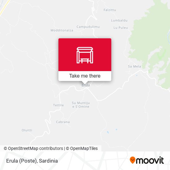 Erula (Poste) map