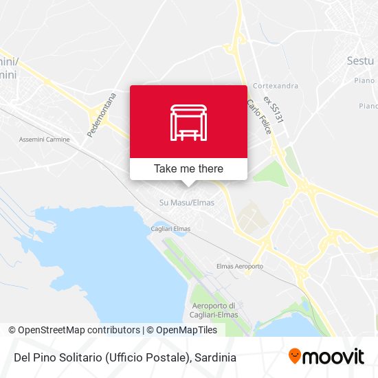 Del Pino Solitario (Ufficio Postale) map