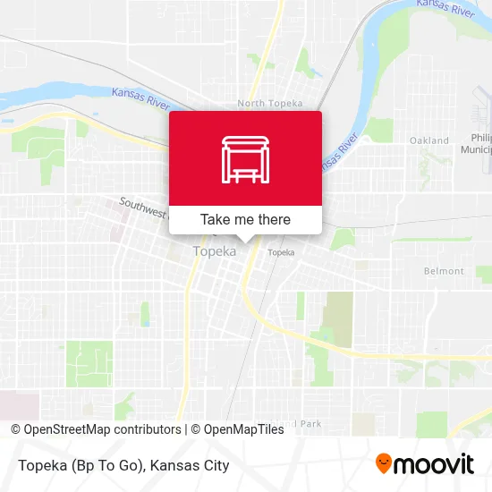 Topeka (Bp To Go) map