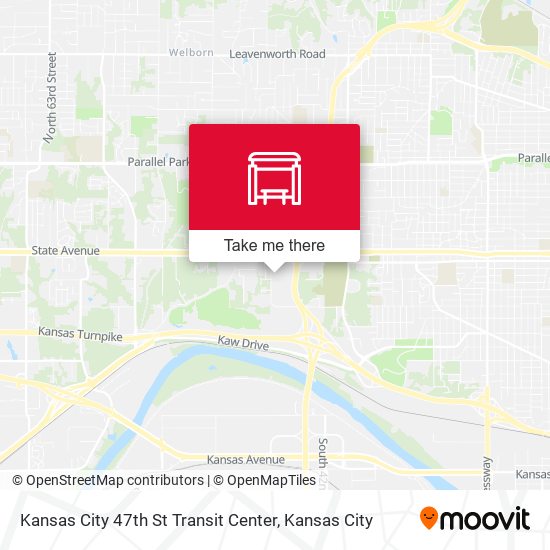 Mapa de Kansas City 47th St Transit Center