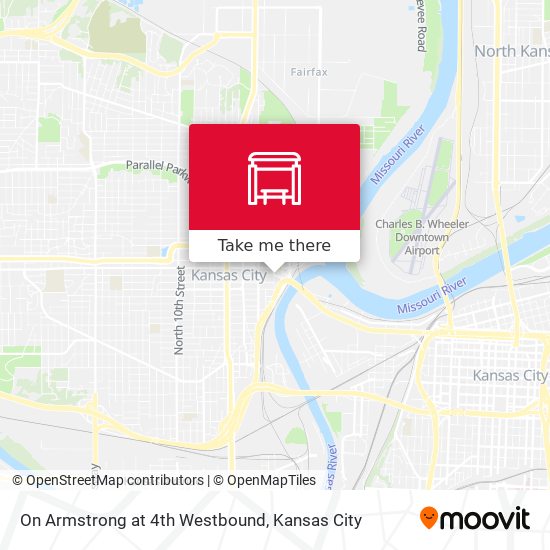 On Armstrong at 4th Westbound map
