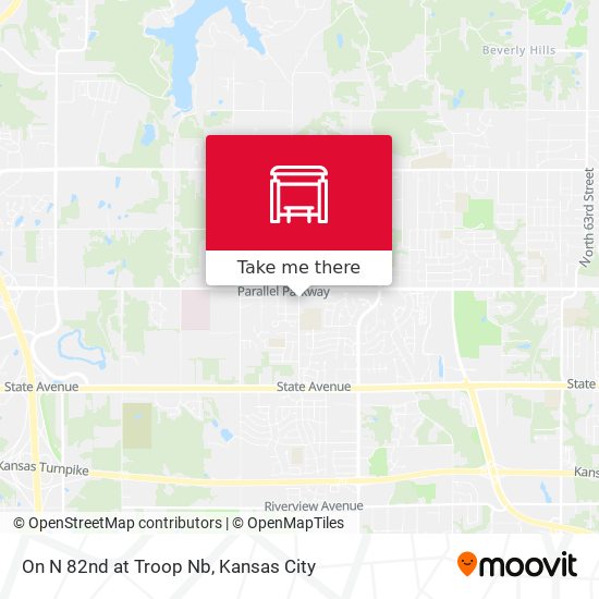 On N 82nd at Troop Nb map