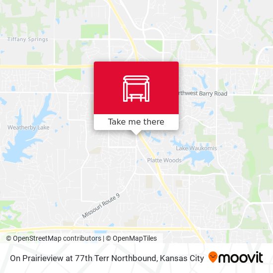 Mapa de On Prairieview at 77th Terr Northbound