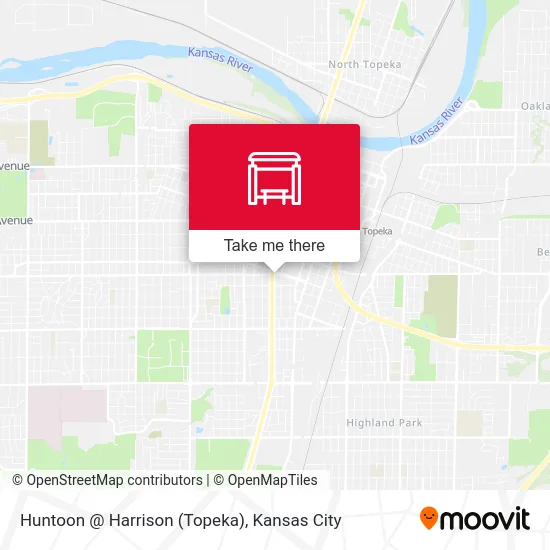 Huntoon @ Harrison  (Topeka) map