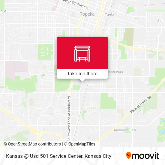 Kansas @ Usd 501 Service Center map