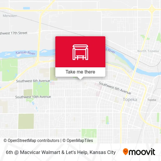 6th @ Macvicar  Walmart & Let's Help map