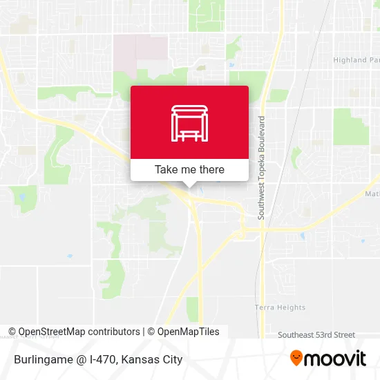 Burlingame @ I-470 map