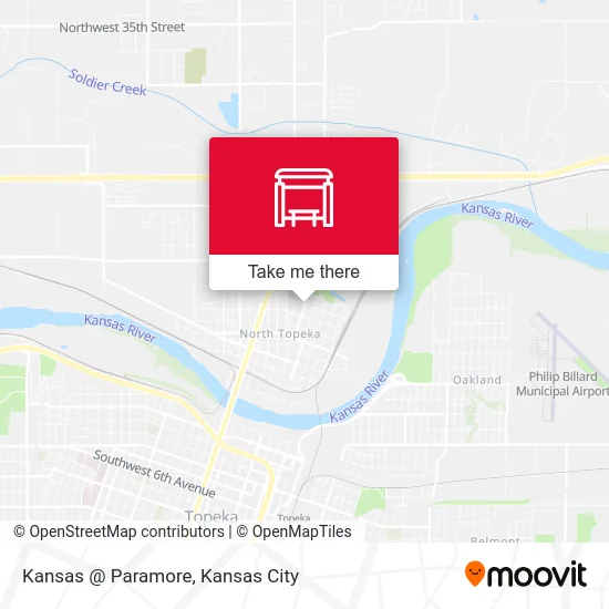 Kansas @ Paramore map