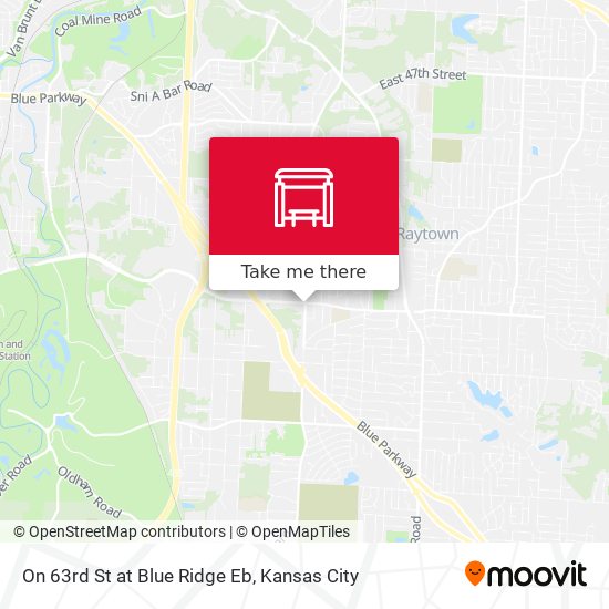On 63rd St at Blue Ridge Eb map