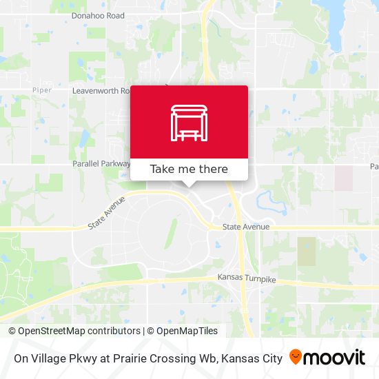 On Village Pkwy at Prairie Crossing Wb map