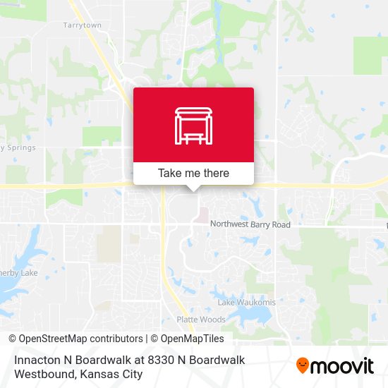 Innacton N Boardwalk at 8330 N Boardwalk Westbound map