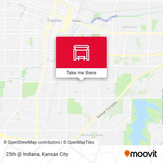 25th @ Indiana map