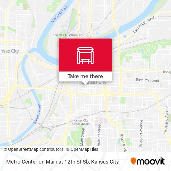 Metro Center on Main at 12th St Sb map