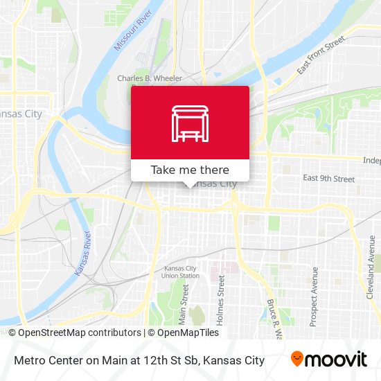 Mapa de Metro Center on Main at 12th St Sb