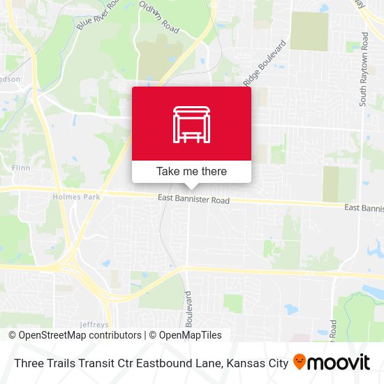 Mapa de Three Trails Transit Ctr Eastbound Lane