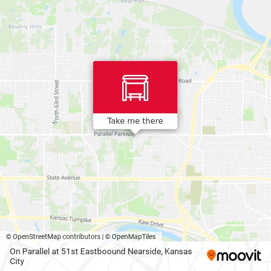 On Parallel at 51st Eastboound Nearside map