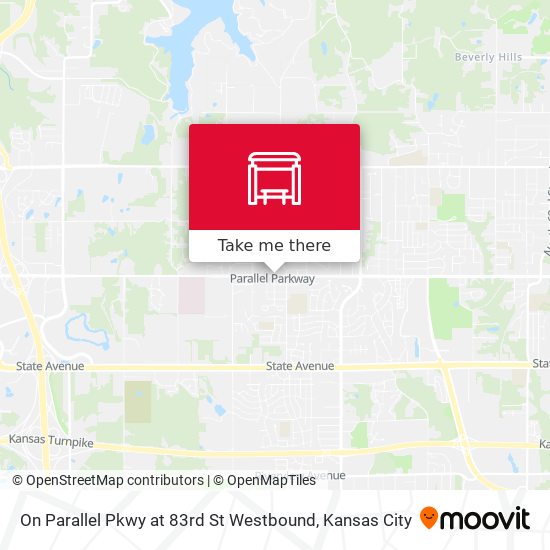 Mapa de On Parallel Pkwy at 83rd St Westbound