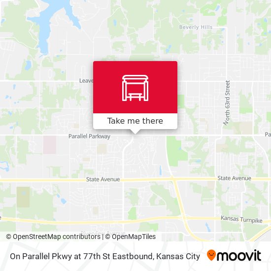 Mapa de On Parallel Pkwy at 77th St Eastbound