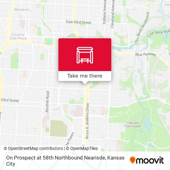 Mapa de On Prospect at 58th Northbound Nearisde