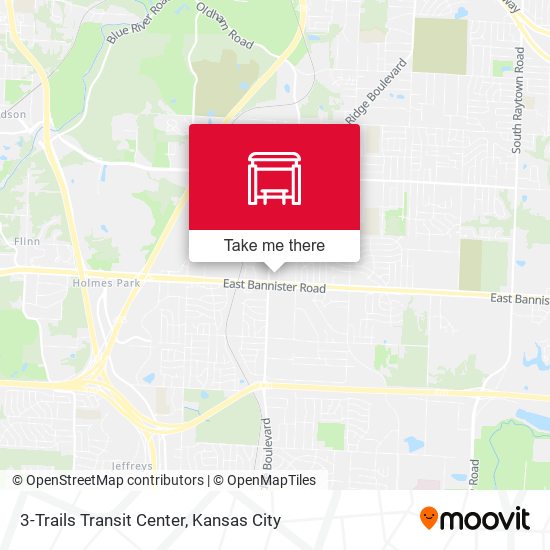 Mapa de 3-Trails Transit Center