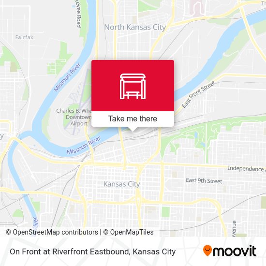 Mapa de On Front at Riverfront Eastbound