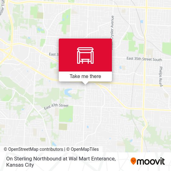 On Sterling Northbound at Wal Mart Enterance map