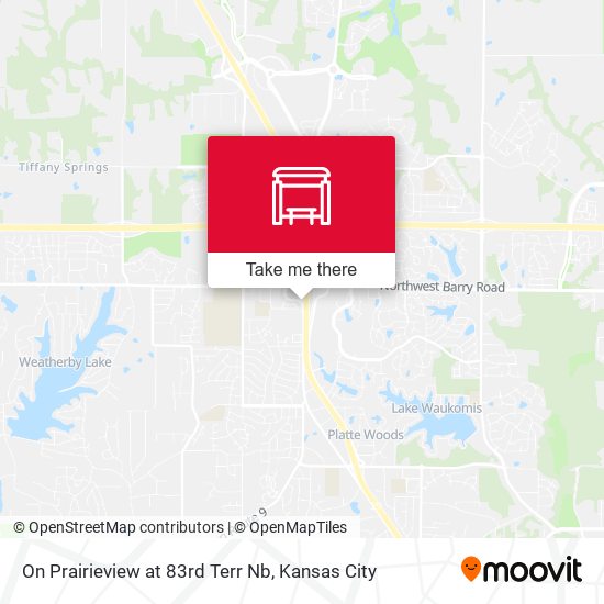 On Prairieview at 83rd Terr Nb map