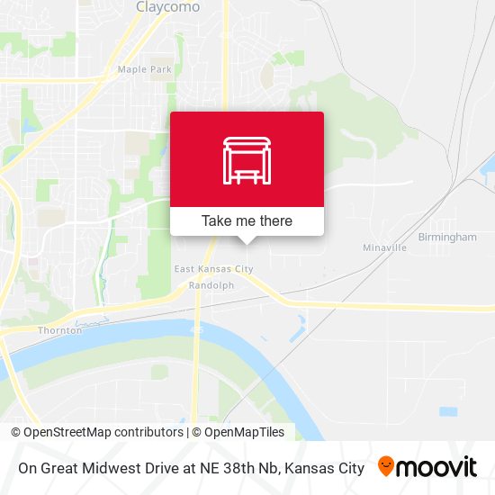 On Great Midwest Drive at NE 38th Nb map