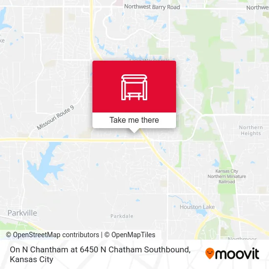 On N Chantham at 6450 N Chatham Southbound map