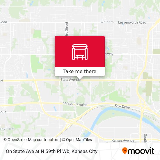 On State Ave  at N  59th Pl Wb map