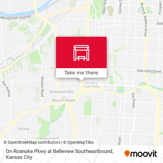 Mapa de On Roanoke Pkwy at Belleview Southeastbound