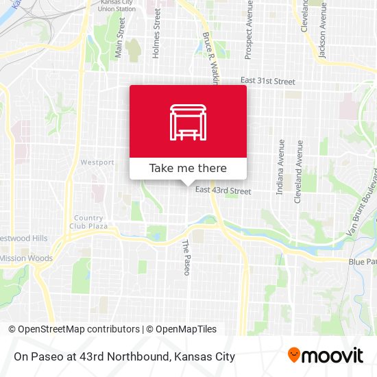 Mapa de On Paseo at 43rd Northbound