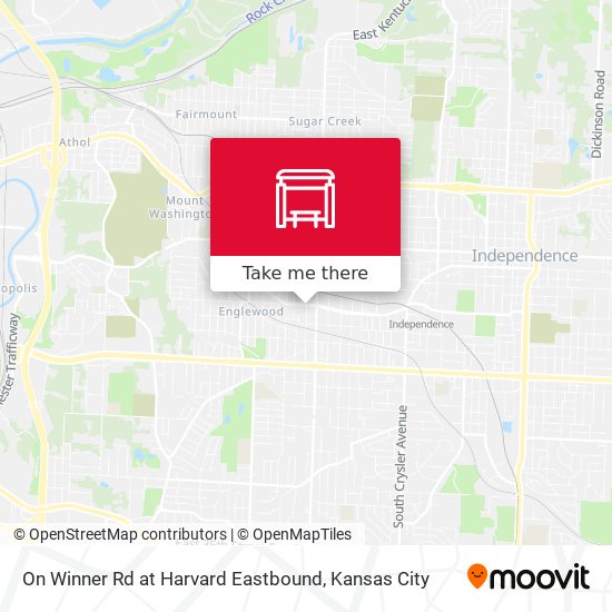 On Winner Rd at Harvard Eastbound map