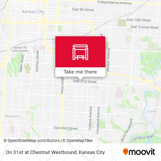 Mapa de On 31st at Chestnut Westbound