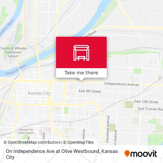 Mapa de On Independence Ave at Olive Westbound
