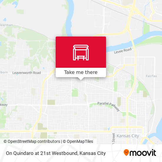 Mapa de On Quindaro at 21st Westbound