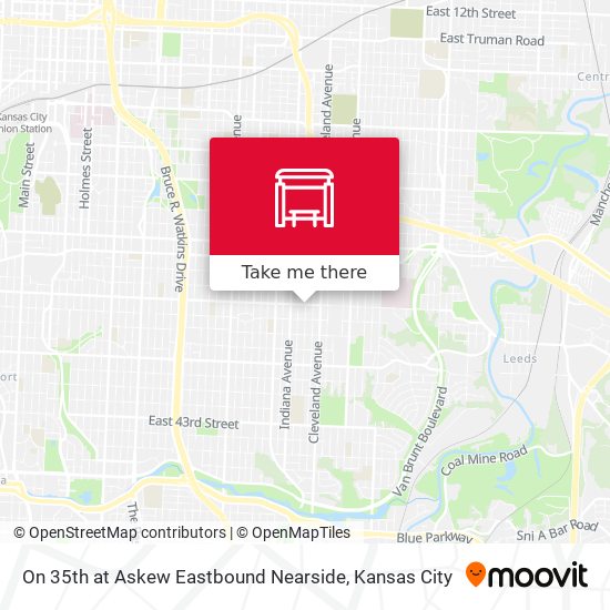 On 35th at Askew Eastbound Nearside map