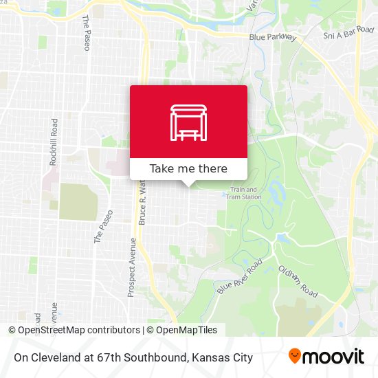 Mapa de On Cleveland at 67th Southbound