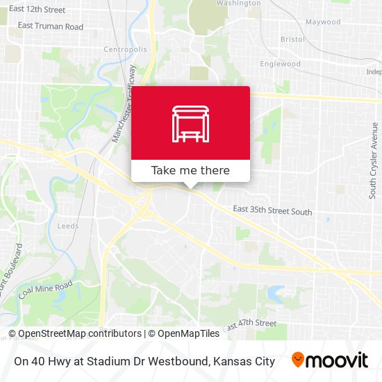Mapa de On 40 Hwy at Stadium Dr Westbound