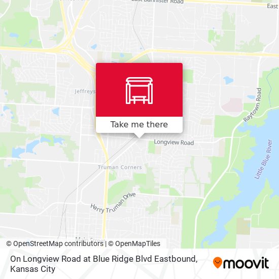 Mapa de On Longview Road at Blue Ridge Blvd Eastbound