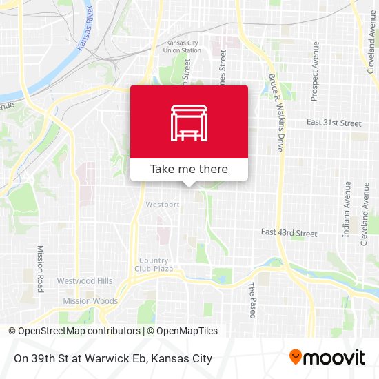 Mapa de On 39th St at Warwick Eb