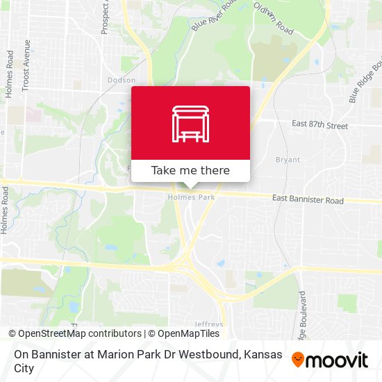 On Bannister at Marion Park Dr Westbound map